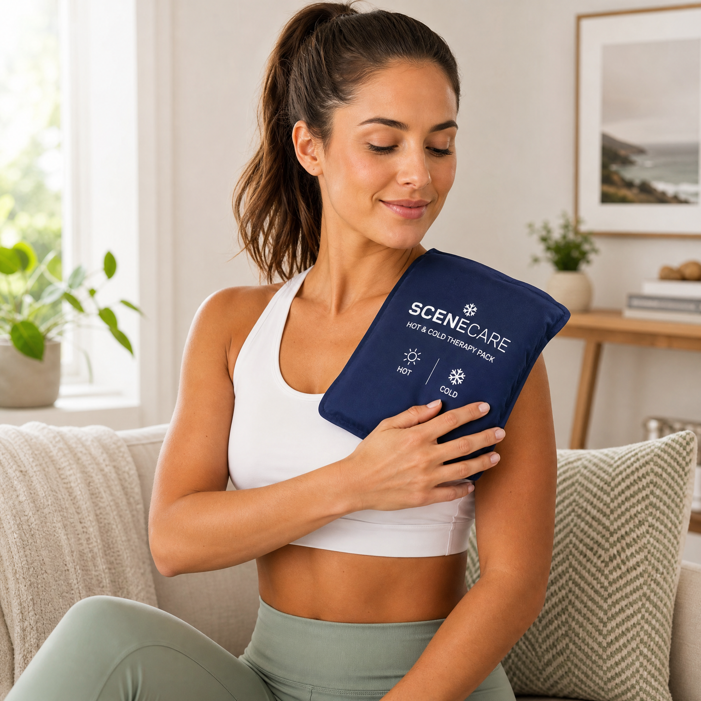 SCENECARE Reusable Gel Hot and Cold Therapy Pack with Soft Cover