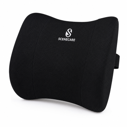CENECARE Ergonomic Memory Foam Lumbar Support Cushion for Office Chair