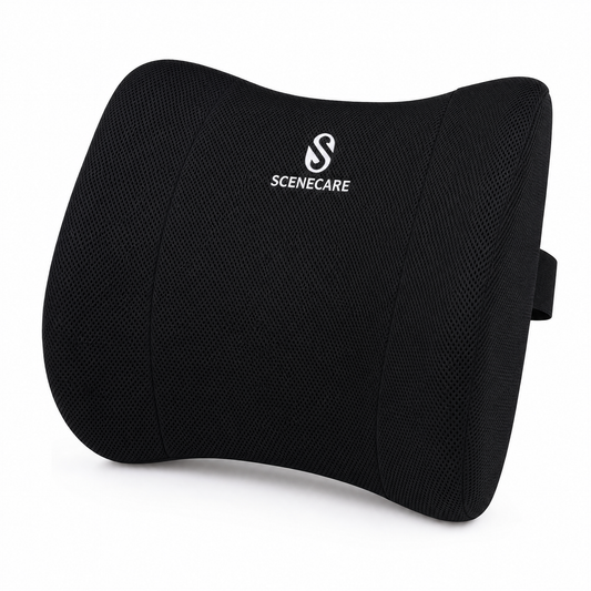 CENECARE Ergonomic Memory Foam Lumbar Support Cushion for Office Chair
