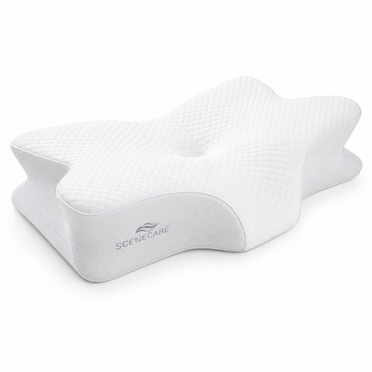 SCENECARE Contoured Memory Foam Cervical Pillow for Neck Support