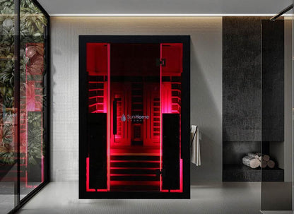 Sun Home Eclipse™ 2-Person Red Light & Infrared Sauna