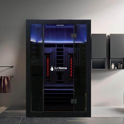 Sun Home Eclipse™ 2-Person Red Light & Infrared Sauna