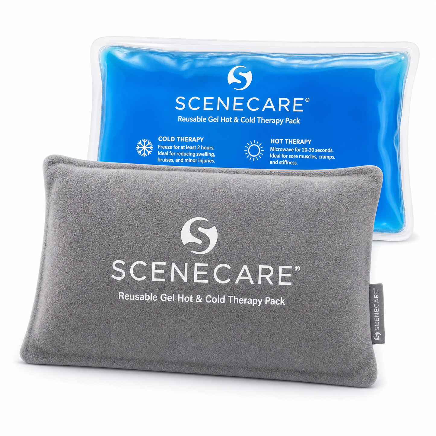 SCENECARE Reusable Gel Hot and Cold Therapy Pack with Soft Cover