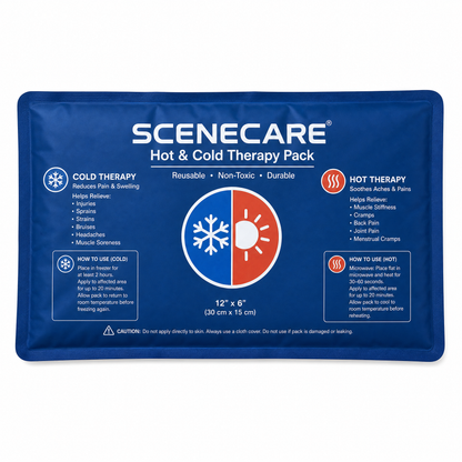 SCENECARE Reusable Gel Hot and Cold Therapy Pack with Soft Cover