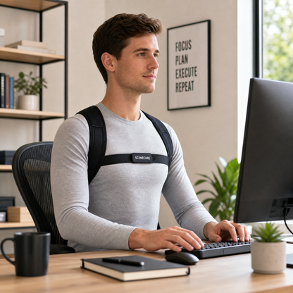 SCENECARE Adjustable Posture Corrector for Back and Shoulder Support