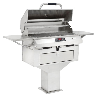 ElectriChef Emerald 24" Pedestal-Base Outdoor Electric Grill