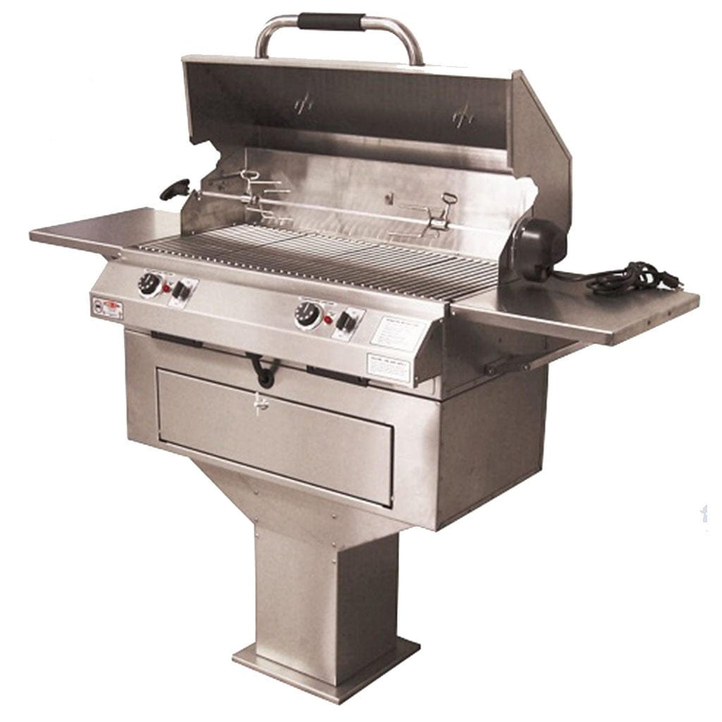 ElectriChef Ruby 32”  Pedestal- Base Dual Control  Outdoor Electric Grill
