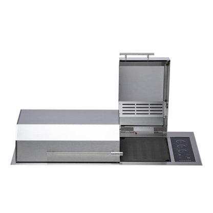Kenyon Big American 41" 208V 3-Burner Two-Lid Built-In Electric Grill With IntelliKEN Touch Control And Mounting Holes