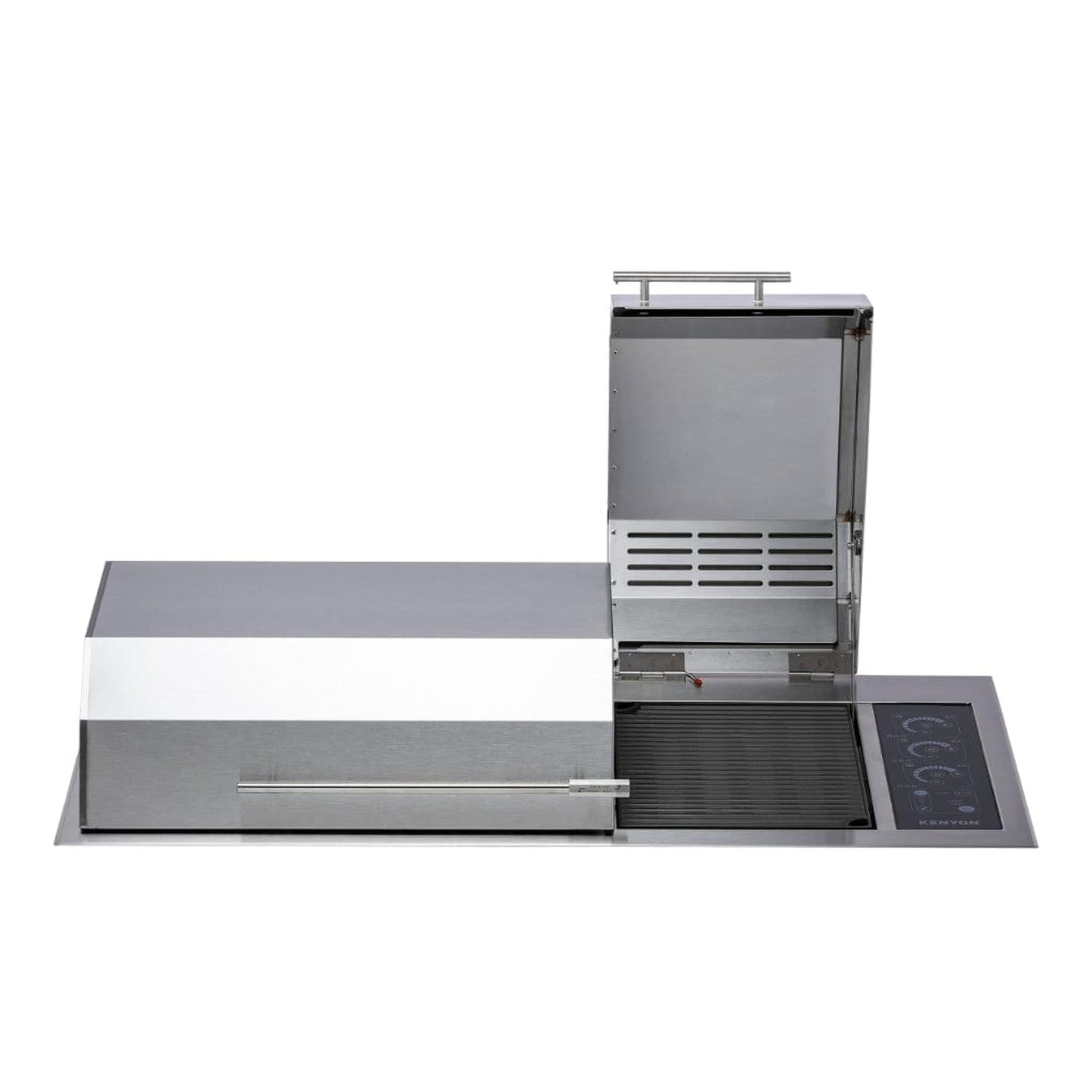 Kenyon Big American 41" 240V 3-Burner Two-Lid Built-In Electric Grill With IntelliKEN Touch Control And Mounting Holes