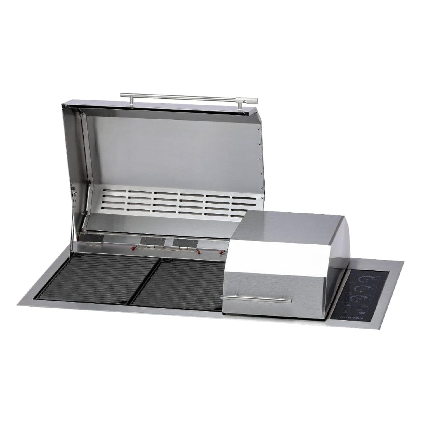 Kenyon Big American 41" 240V 3-Burner Two-Lid Built-In Electric Grill With IntelliKEN Touch Control And Mounting Holes