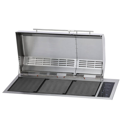 Kenyon Big American 41" 208V 3-Burner Two-Lid Built-In Electric Grill With IntelliKEN Touch Control And Mounting Holes