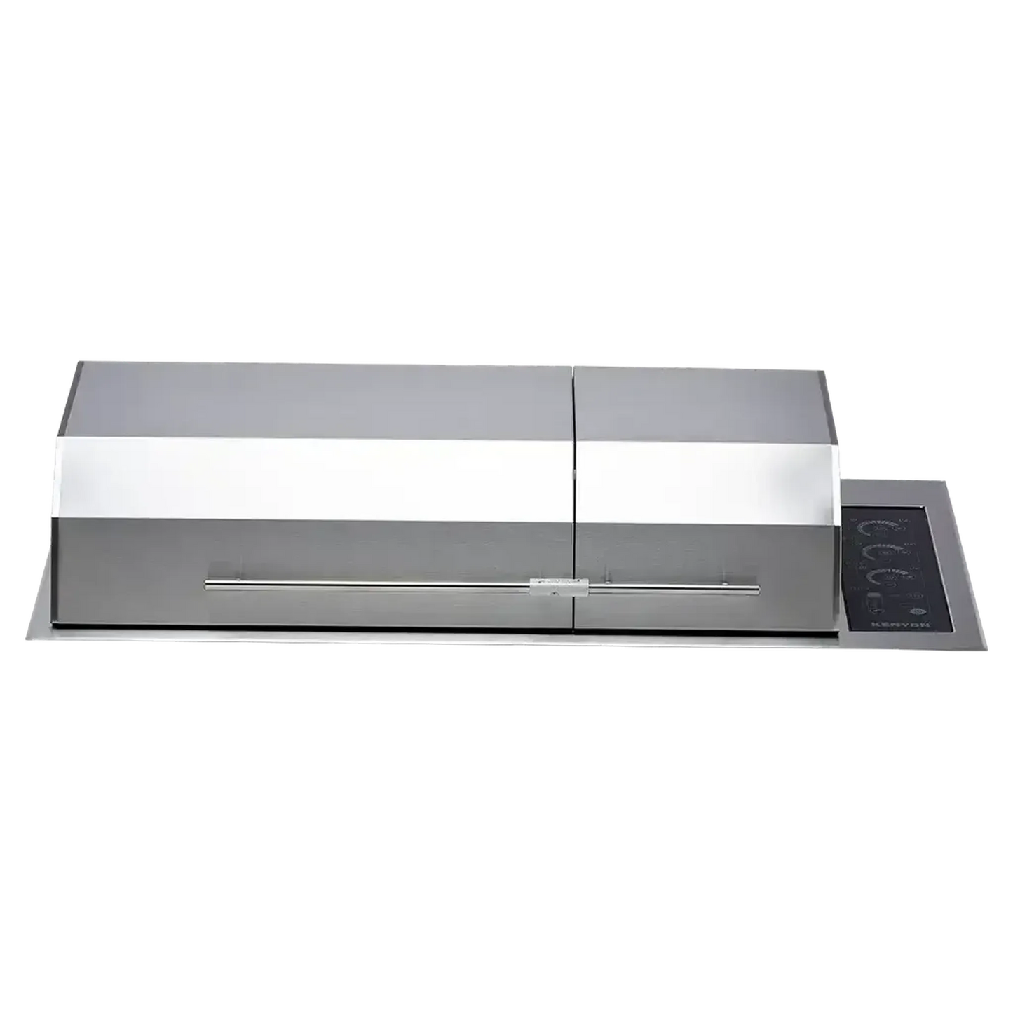 Kenyon Big American 41" 208V 3-Burner Two-Lid Built-In Electric Grill With IntelliKEN Touch Control And Mounting Holes