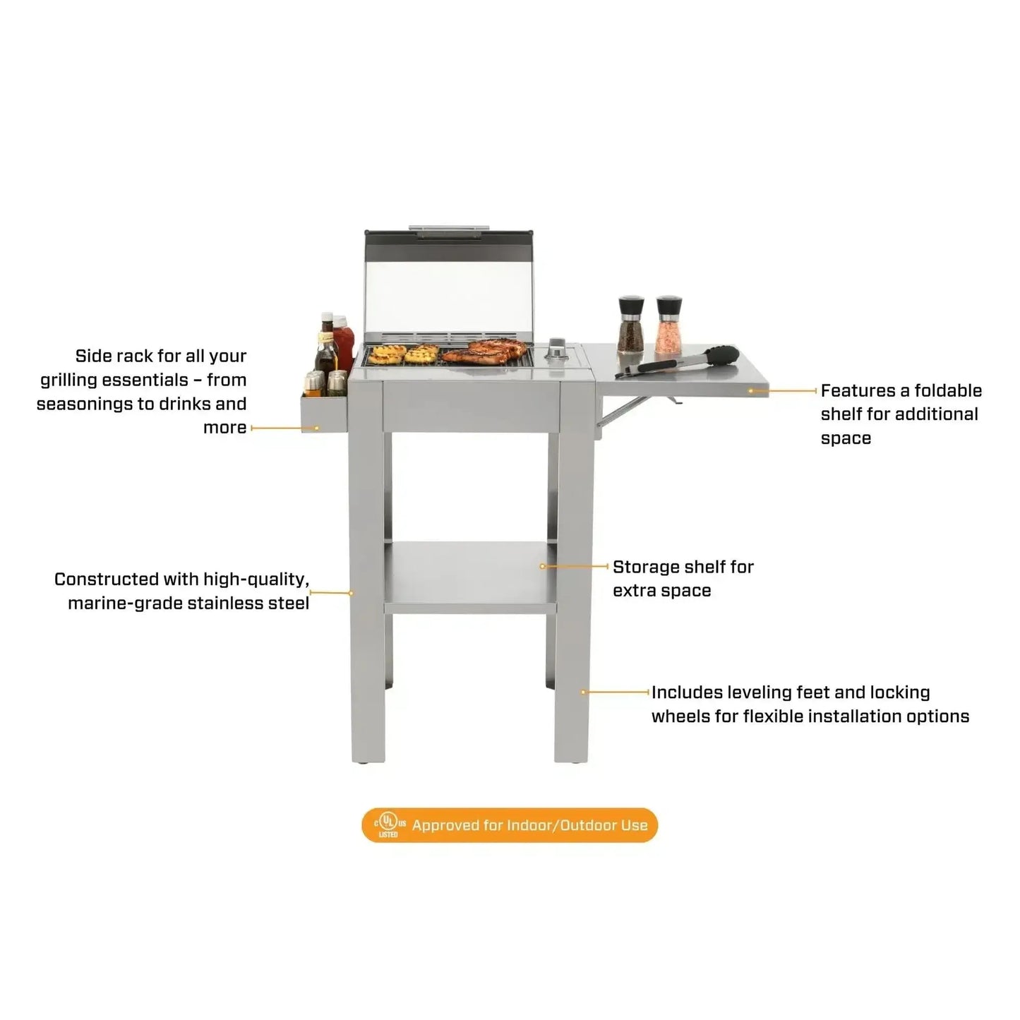 Kenyon City 40" 120V 1-Burner Freestanding Electric Grill