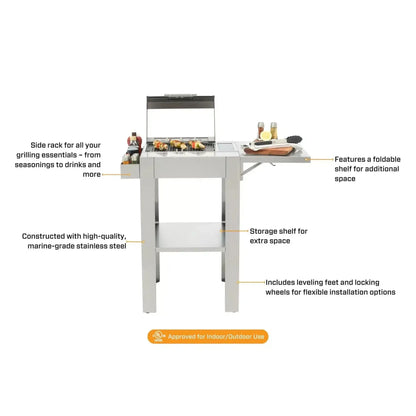 Kenyon Frontier 1-Burner 120V IntelliKEN Touch Control Electric Grill With Stand