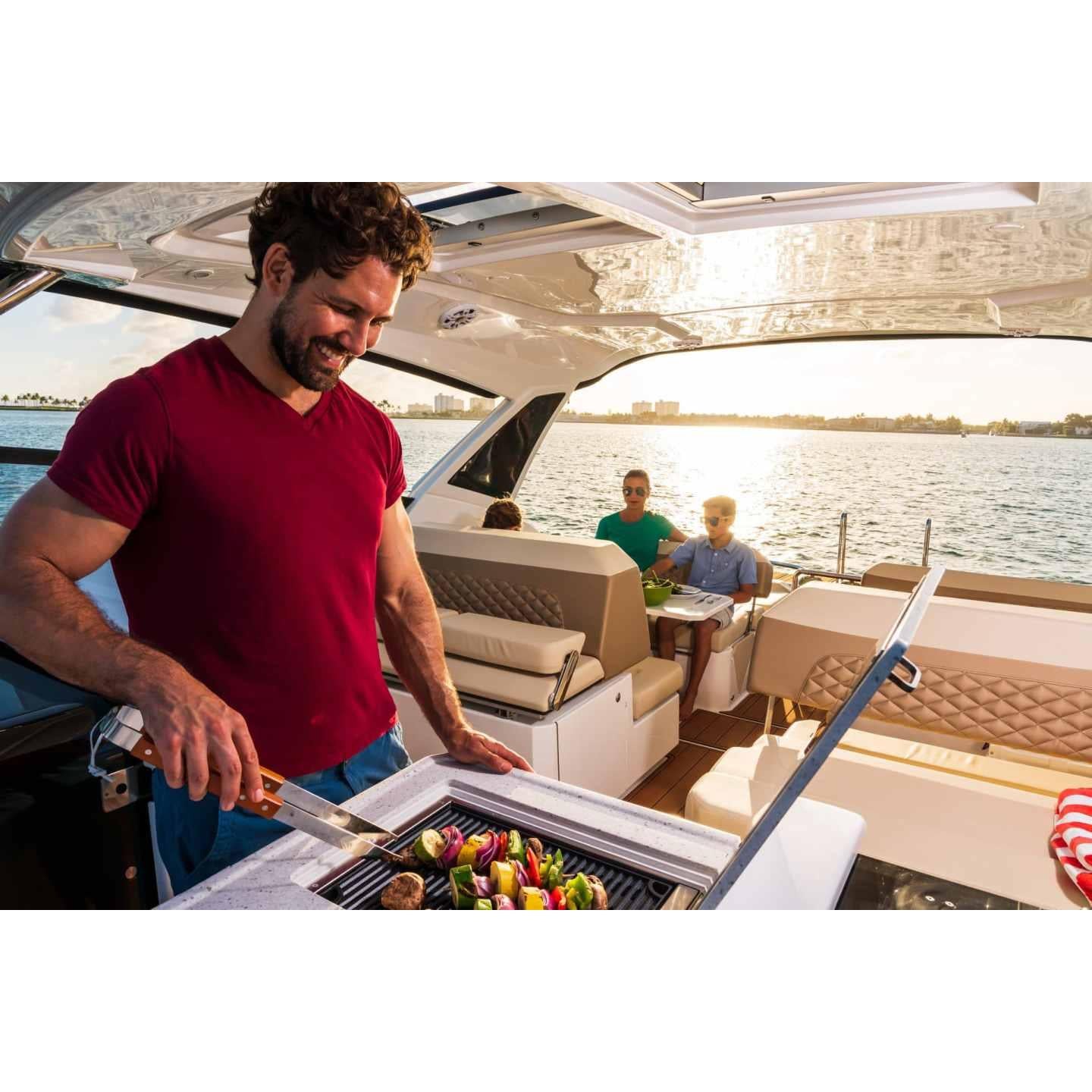 Kenyon Frontier 18" 1-Burner Built-In 120V No Lid Remote Control Electric Grill