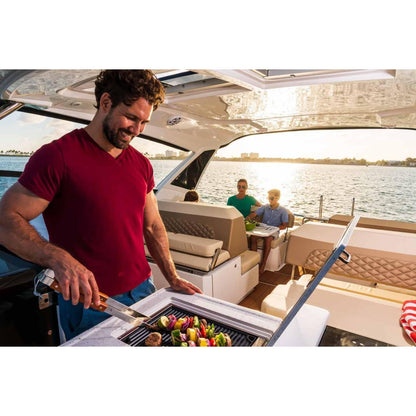 Kenyon Frontier 18" 1-Burner Built-In 120V No Lid Remote Control Electric Grill