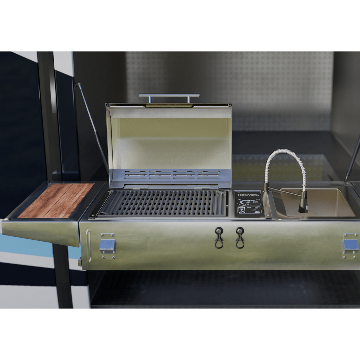 Kenyon Frontier 21" 1-Burner Built-In 240V Electric Grill With IntelliKEN Touch Control