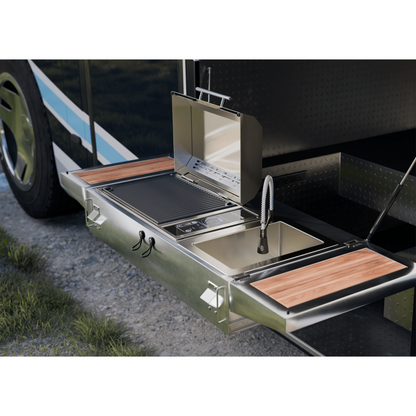 Kenyon Frontier 21" 1-Burner Built-In 240V Electric Grill With IntelliKEN Touch Control