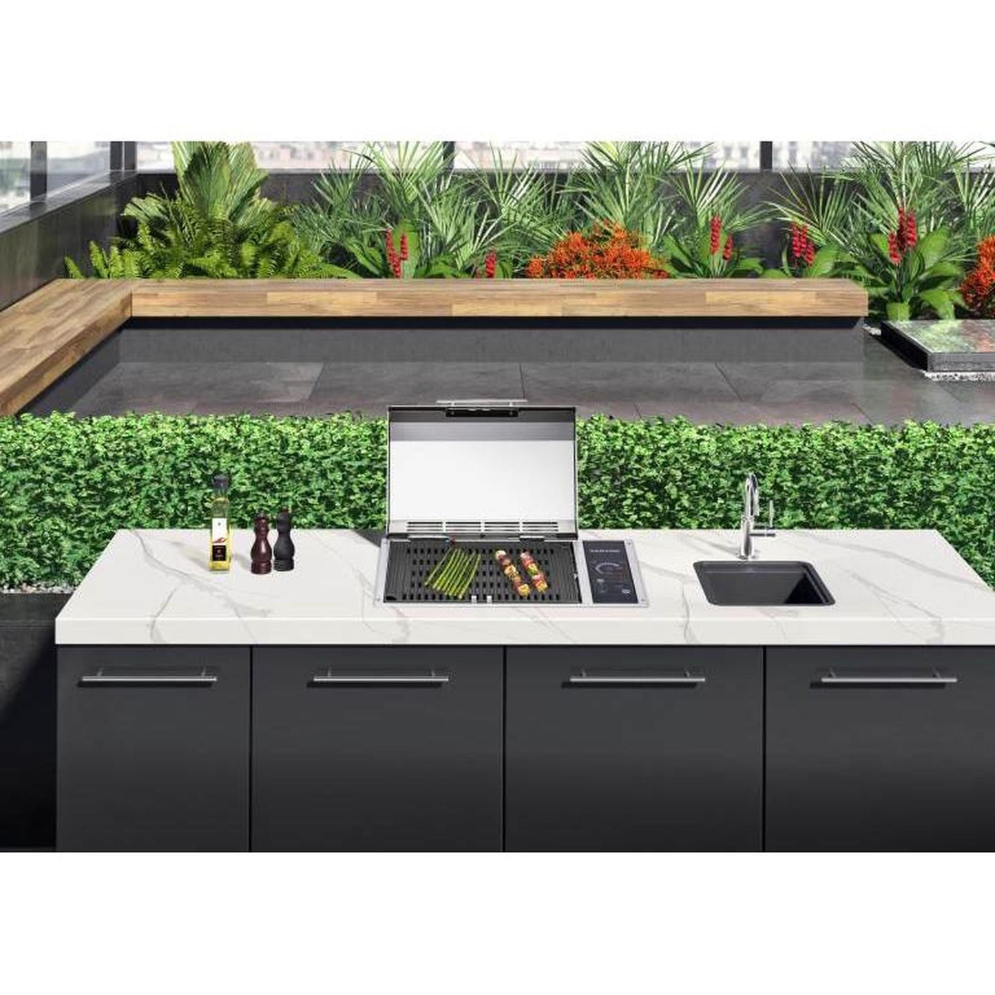 Kenyon Frontier 21" 1-Burner Built-In 240V Electric Grill With IntelliKEN Touch Control