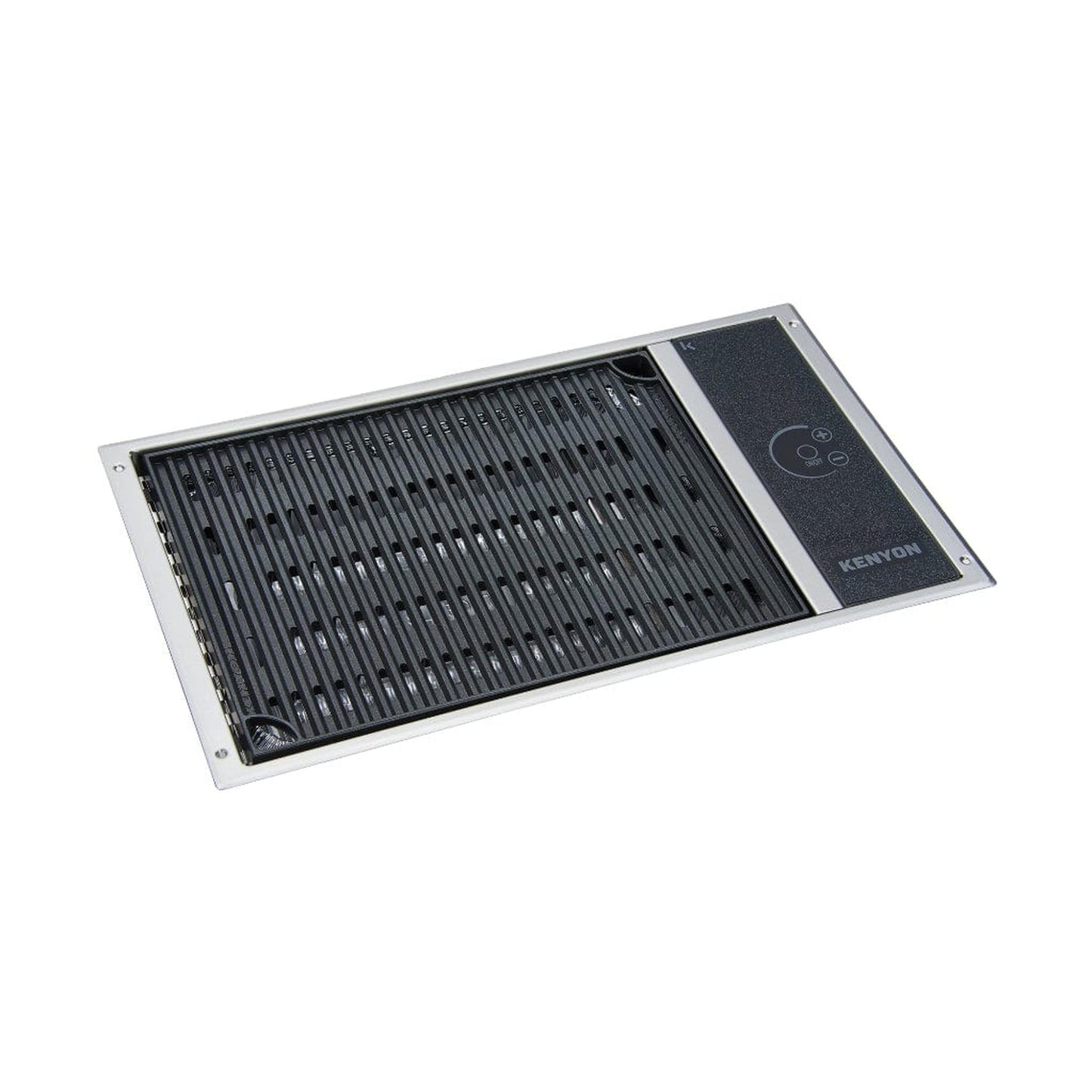 Kenyon Frontier 21" 1-Burner Built-In 120V No Lid Electric Grill With GFCI 3-Prong Cord Plug