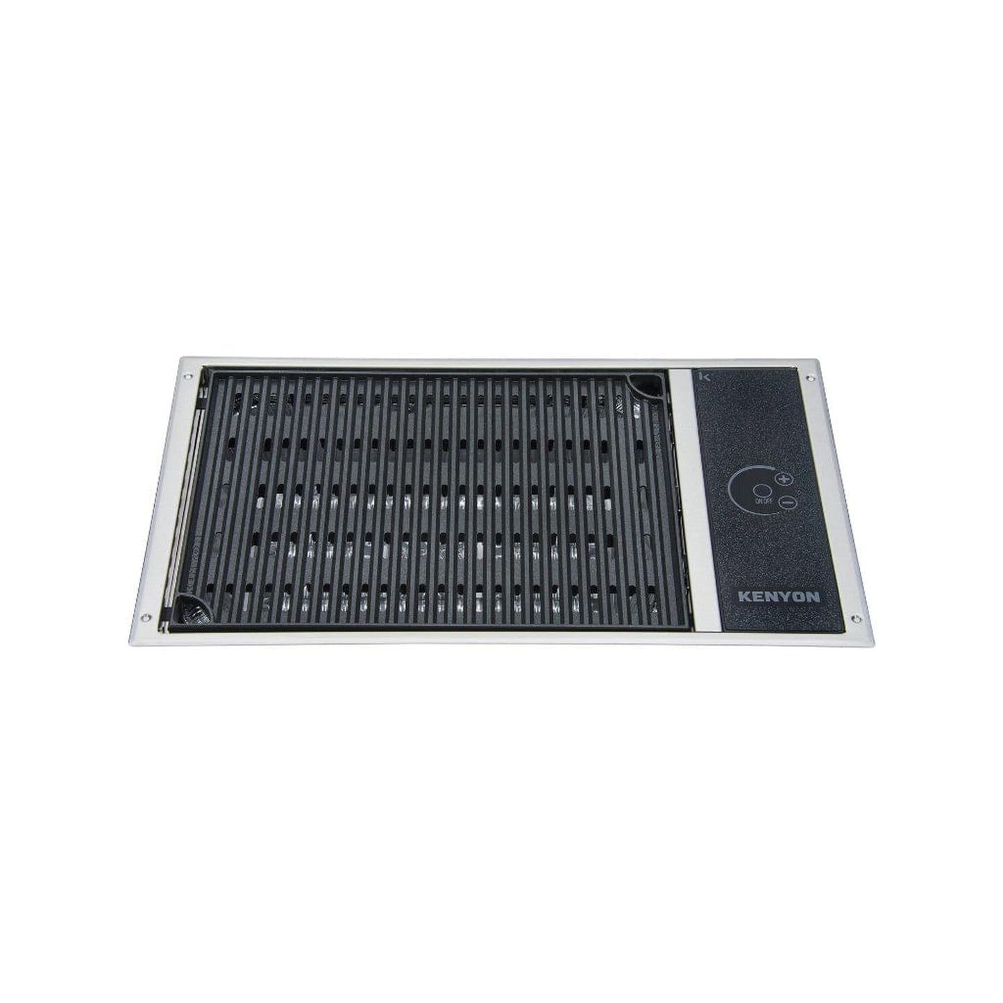 Kenyon Frontier 21" 1-Burner Built-In 120V No Lid Electric Grill With GFCI 3-Prong Cord Portrait Plug