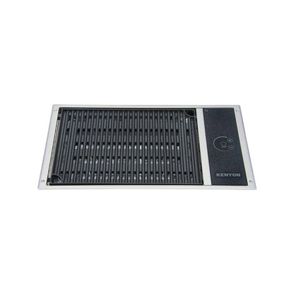 Kenyon Frontier 21" 1-Burner Built-In 120V No Lid Electric Grill With GFCI 3-Prong Cord Plug
