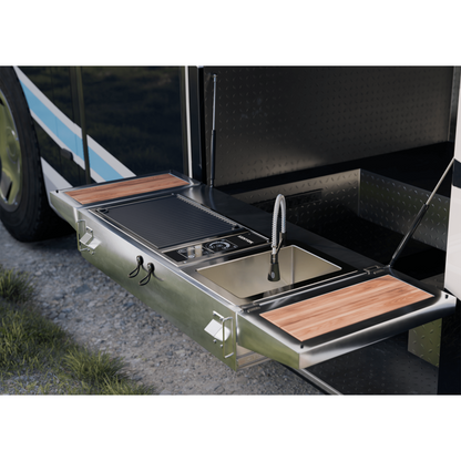 Kenyon Frontier 21" 1-Burner Built-In 240V No Lid Electric Grill With IntelliKEN Touch Control