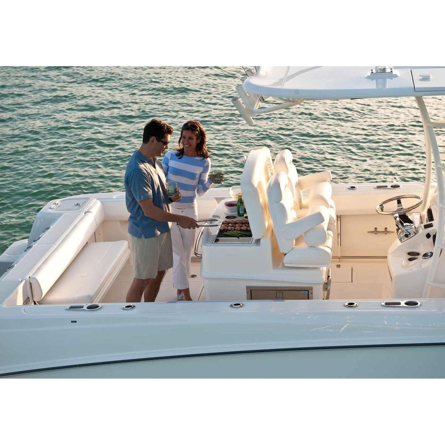Kenyon Frontier 21" 1-Burner Built-In 120V No Lid Electric Grill With IntelliKEN Touch Control