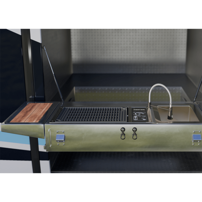 Kenyon Frontier 21" 1-Burner Built-In 120V No Lid Electric Grill With IntelliKEN Touch Control
