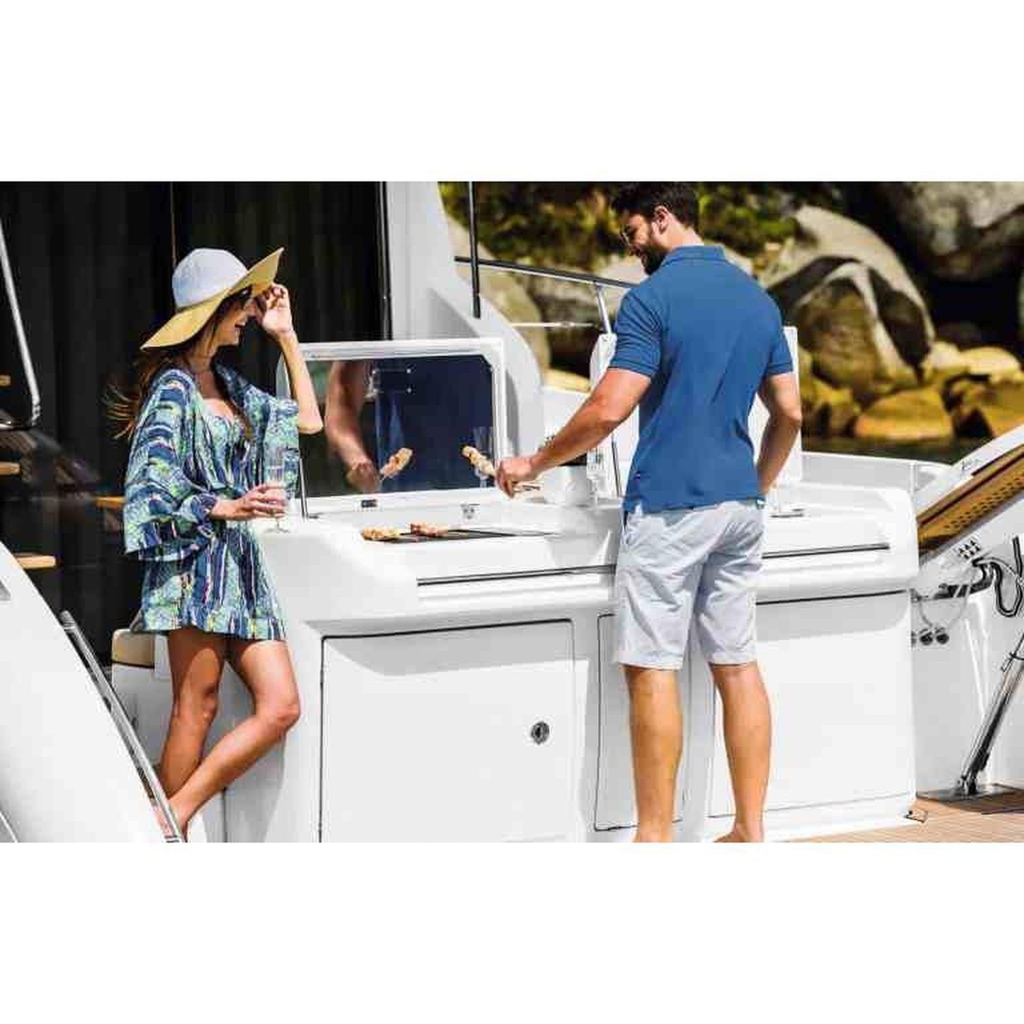 Kenyon Frontier 21" 1-Burner Built-In 120V No Lid Electric Grill With IntelliKEN Touch Control