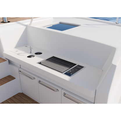 Kenyon Frontier 21" 1-Burner Built-In 120V No Lid Electric Grill With IntelliKEN Touch Control