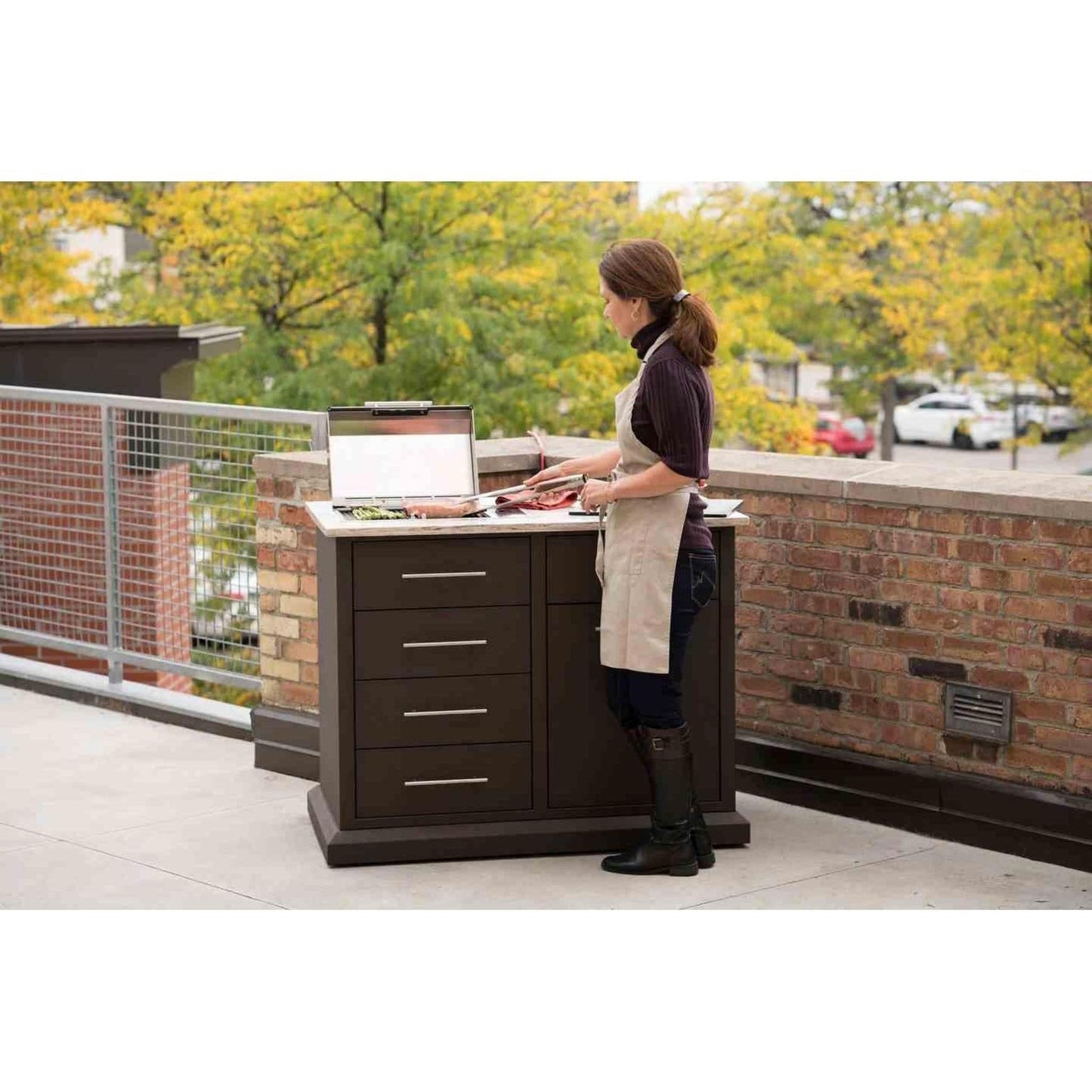 Kenyon Frontier 21" 1-Burner Built-In 120V Touch Control Electric Grill