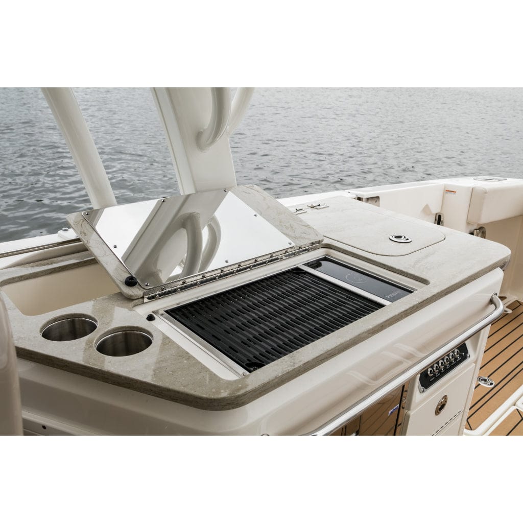 Kenyon Frontier 21" 1-Burner Built-In 240V No Lid Electric Grill With Pigtail Hardwire Portrait Plug