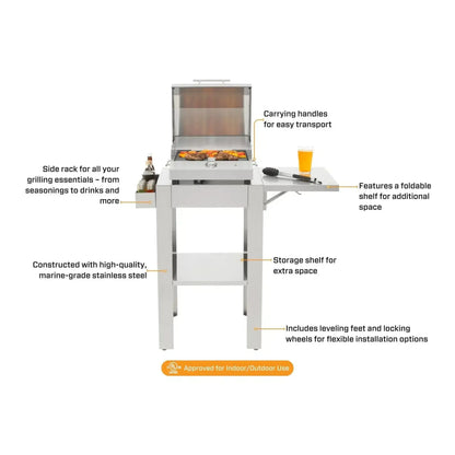 Kenyon G2 27" 120V 1-Burner Electric Grill With Stand