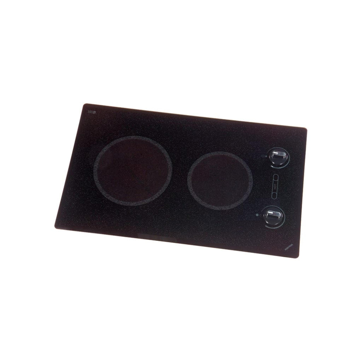 Kenyon Mediterranean 23" 2-Burner Black 120V Large Electric Cooktop With Knob Control