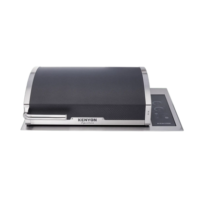 Kenyon Signature 30" 2-Burner Built-In 240V Electric Grill With IntelliKEN Touch Control And White Carbon Fiber Lid With Lighted Handle