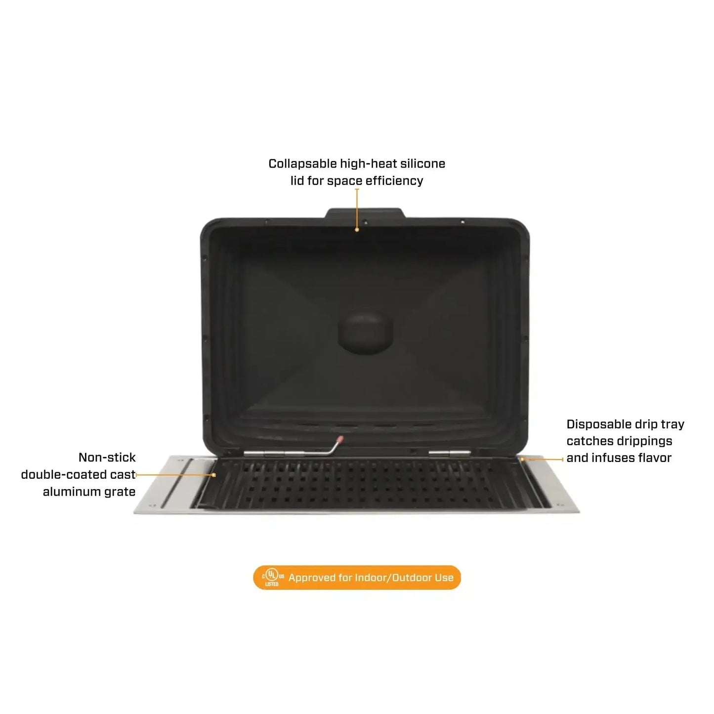 Kenyon SilKEN 18" 1-Burner Built-In 120V Remote Control Electric Grill