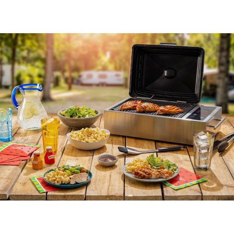 Kenyon SilKEN 21" 120V 1-Burner Portable Electric Grill With IntelliKEN Touch Control