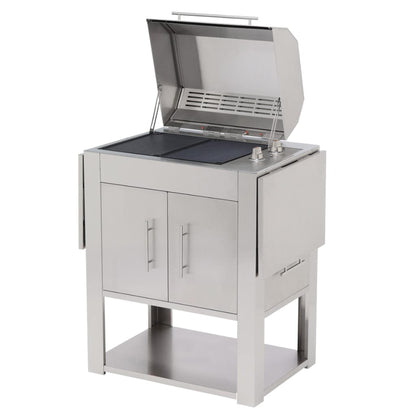 Kenyon Texan 2-Burner 240V Single-Lid Knob Control Electric Grill With Stand