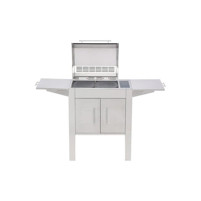 Kenyon Texan 2-Burner 240V Single-Lid Touch Control Electric Grill With Stand
