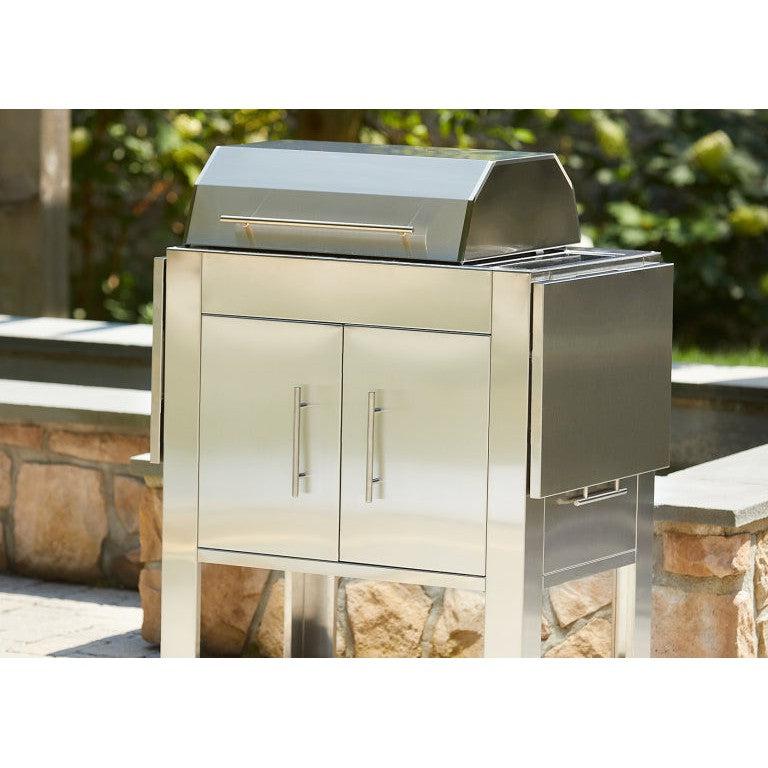 Kenyon Texan 2-Burner 240V Single-Lid Touch Control Electric Grill With Stand