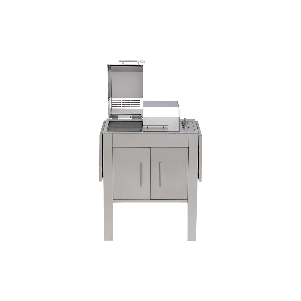 Kenyon Texan 2-Burner 240V Split-Lid Knob Control Electric Grill With Stand