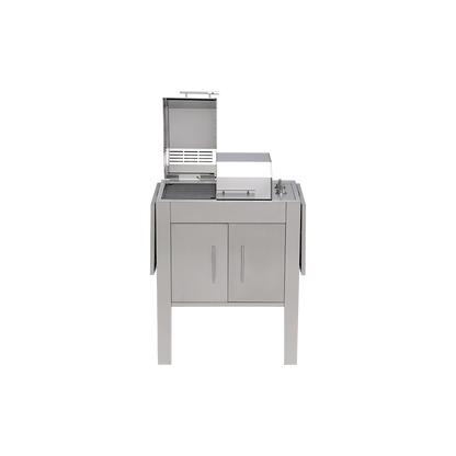 Kenyon Texan 2-Burner 240V Split-Lid Knob Control Electric Grill With Stand