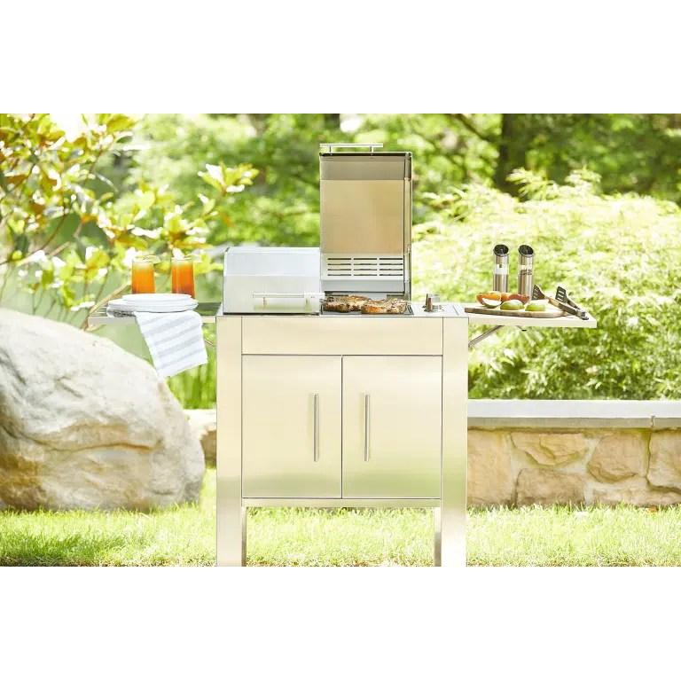 Kenyon Texan 2-Burner 240V Split-Lid Knob Control Electric Grill With Stand