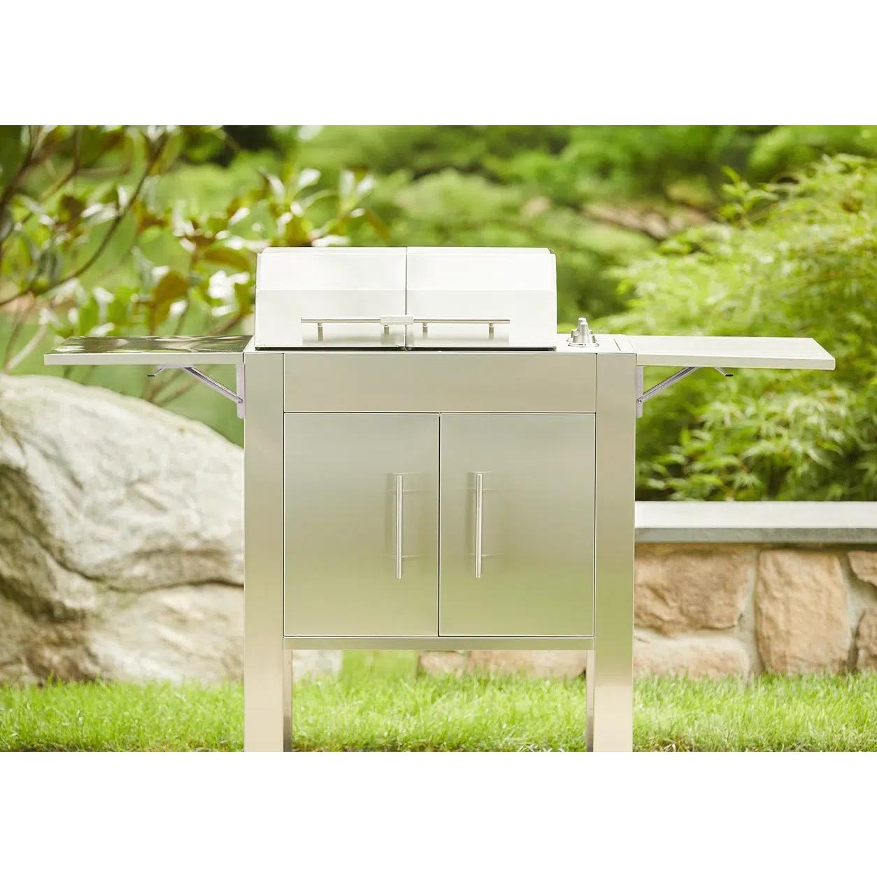 Kenyon Texan 2-Burner 240V Split-Lid Knob Control Electric Grill With Stand