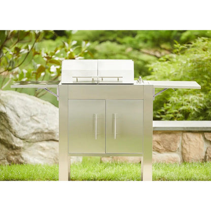 Kenyon Texan 2-Burner 240V Split-Lid Knob Control Electric Grill With Stand