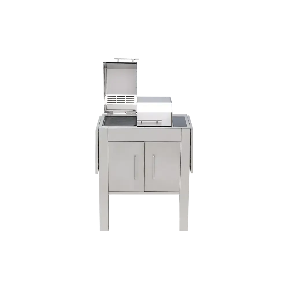 Kenyon Texan 2-Burner 240V Split-Lid Touch Control Electric Grill With Stand