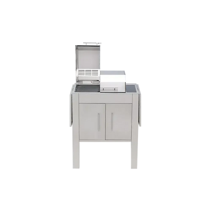 Kenyon Texan 2-Burner 240V Split-Lid Touch Control Electric Grill With Stand