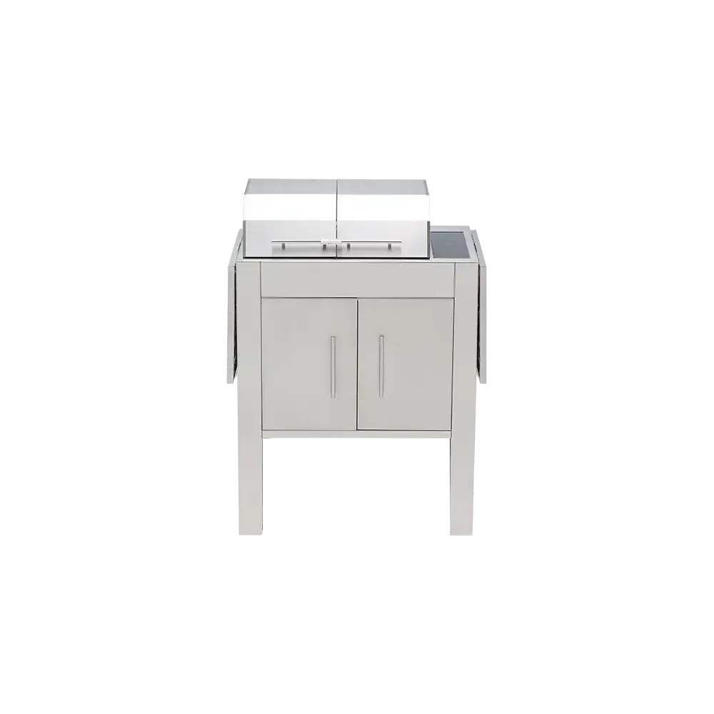 Kenyon Texan 2-Burner 240V Split-Lid Touch Control Electric Grill With Stand