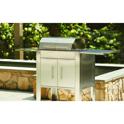 Kenyon Texan 2-Burner 240V Split-Lid Touch Control Electric Grill With Stand